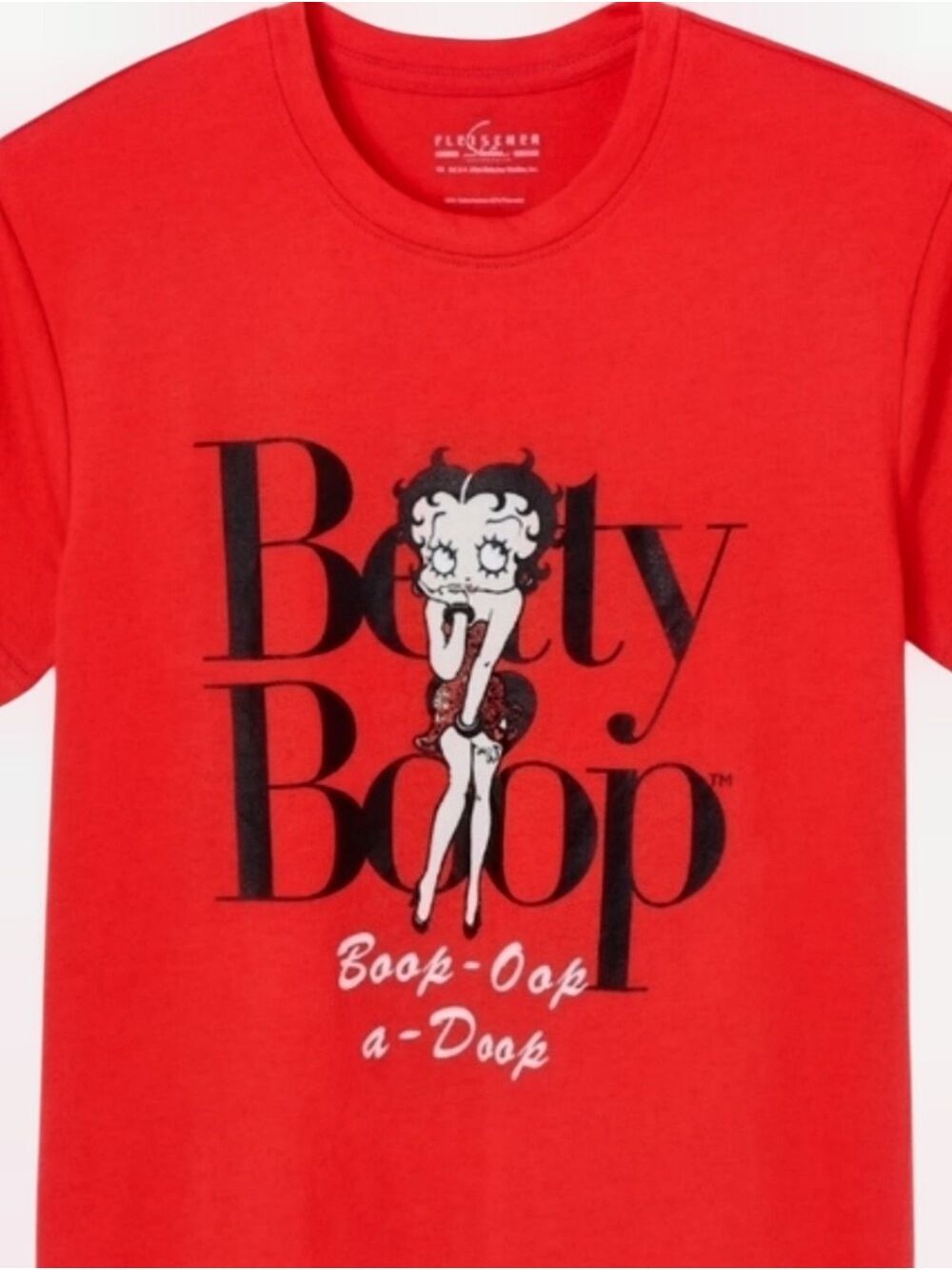 NWT Betty Boop Graphic Tee Small Red Retro Cartoon Y2K T-Shirt